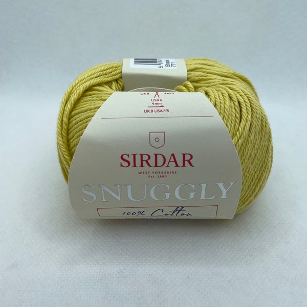 Sirdar Snuggly 100% Cotton DK Baby Yarn 50g - Yellow 771 (Discontinued)