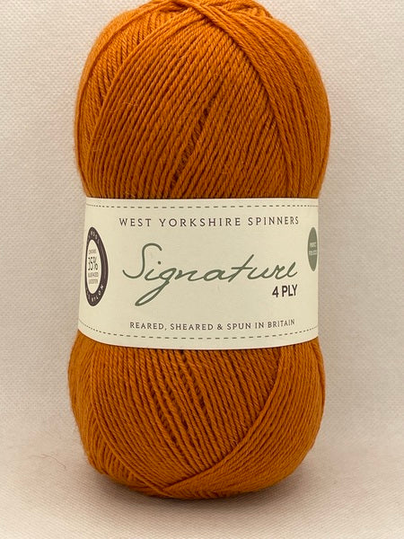 West Yorkshire Spinners Signature 4 Ply Yarn 100g - Amber 1004