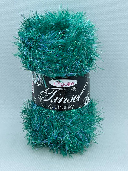 King Cole Tinsel Chunky Yarn 50g - Mistletoe 3472