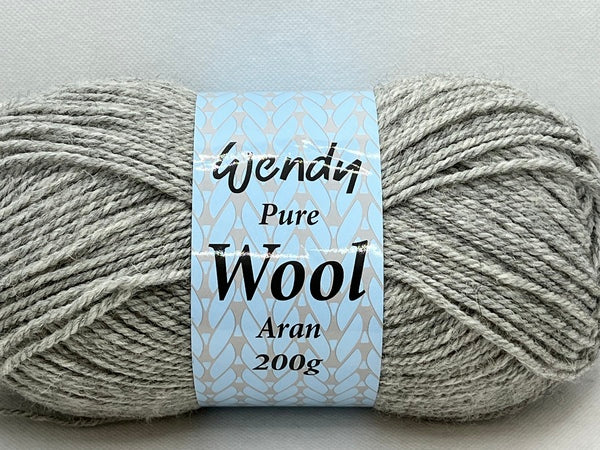 Wendy Pure Wool Aran Yarn 200g - Mountain Hare 5622