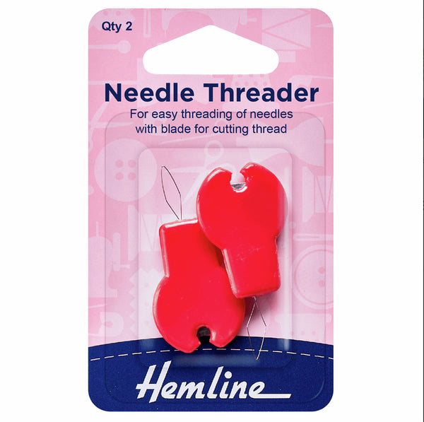 Hemline Needle Threader With Cutter 2 Pieces - H237