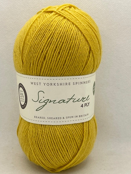 West Yorkshire Spinners Signature 4 Ply Yarn 100g - Butterscotch 240