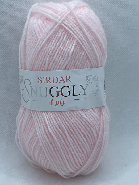 Sirdar Snuggly 4 Ply Baby Yarn 50g - Pearly Pink 302 *