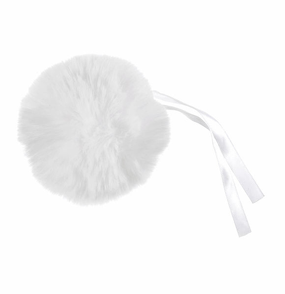 Trimits Faux Fur Pom Pom 11cm White - TTPOM12/WHT