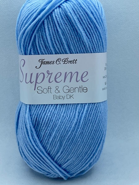 James C. Brett Supreme DK Baby Yarn 100g - Blue SNG5 (Discontinued)