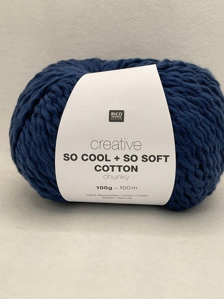 Rico Creative So Cool & So Soft Chunky Yarn 100g - Navy Blue 023