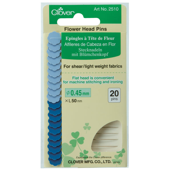 Clover Flower Head Pins (For Sheer Lightweight Fabrics) - CL2510