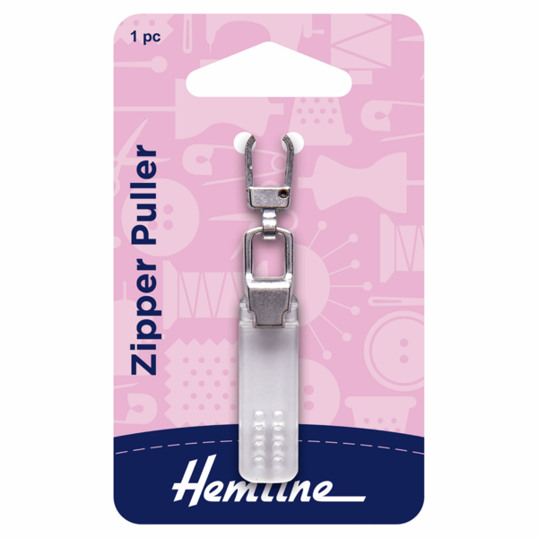 Hemline Zipper Pull rectangle Transparent - H164.02