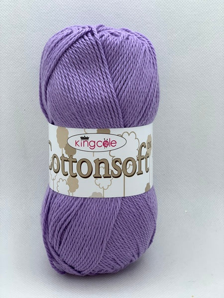 King Cole Cottonsoft DK Yarn 100g - Lavender 1849