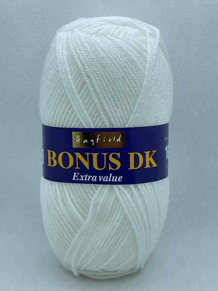 Hayfield Bonus DK Yarn 100g - White 0961