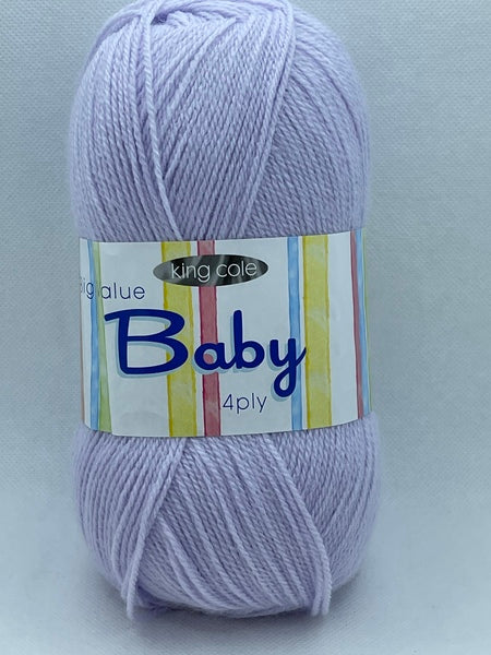 King Cole Big Value Baby 4 Ply Baby Yarn 100g - Lilac 17