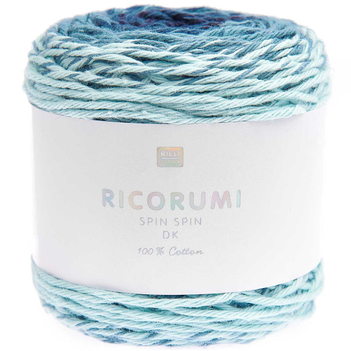 Rico Ricorumi Spin Spin DK Yarn 50g - Blue 010