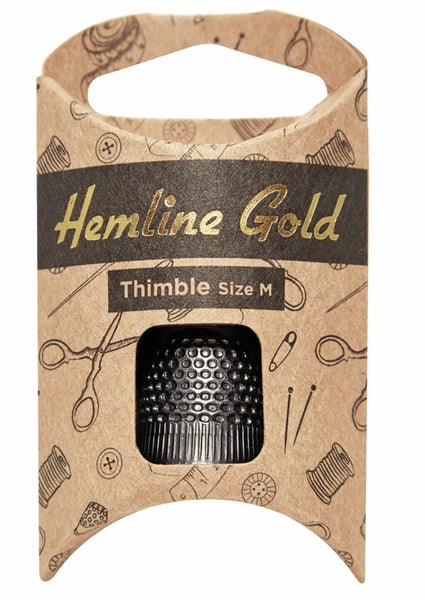 Hemline Gold Thimble Size Medium - 300.M.HG