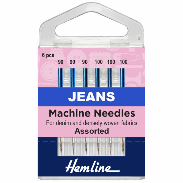 Hemline Sewing Machine Needles Jeans Assorted - H103.99