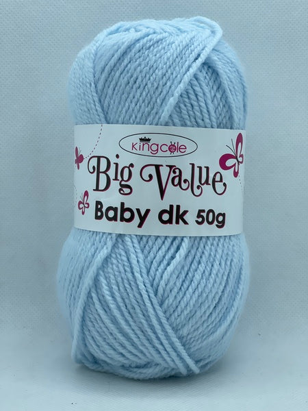 King Cole Big Value Baby DK Baby Yarn 50g - Sky 4063 Mhd