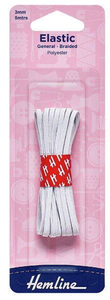 Hemline-H635.20/bianca a costine elastici, 20 mm x 1 m Hemline-H635.20/bianca a costine elastici, 20 mm x 1 m