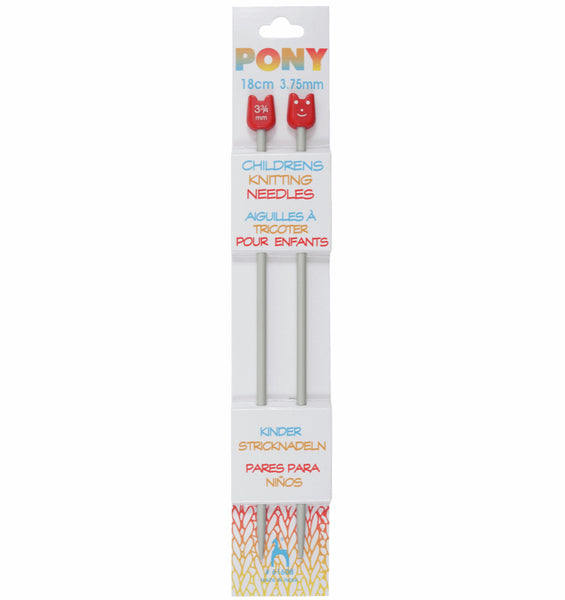 Pony Childrens Single-Ended Knitting Needles 3.75mm 18cm 61608