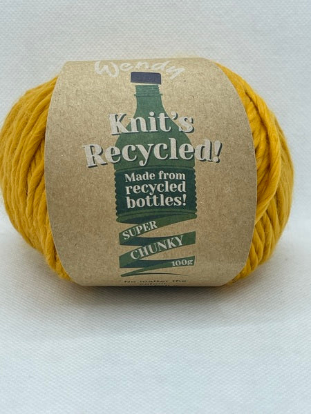 Wendy Knit’s Recycled Super Chunky Yarn 100g - Mustard KR02 Bos