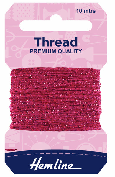 Glitter Thread 10m Fuchsia - H1002/25