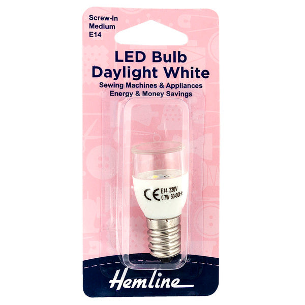 Sewing Machine Bulb LED Daylight White E14 220v Screw In - H131.M.LED