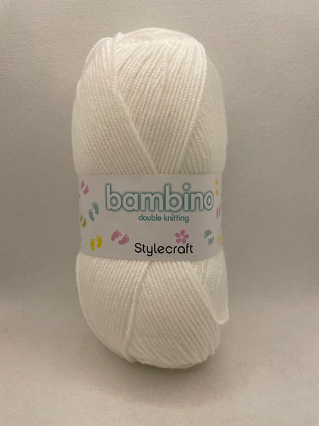 Stylecraft Bambino DK Baby Yarn 100g - White 7111