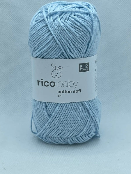 Rico Baby Cotton Soft DK Baby Yarn 50g - Light Blue 003