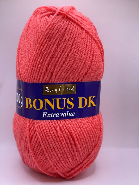 Hayfield Bonus DK Yarn 100g - Punchy Pink 0728 (Discontinued)