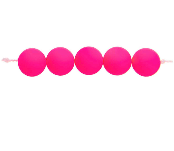 Rico Itoshii Plastic Beads Neon Pink - 600190