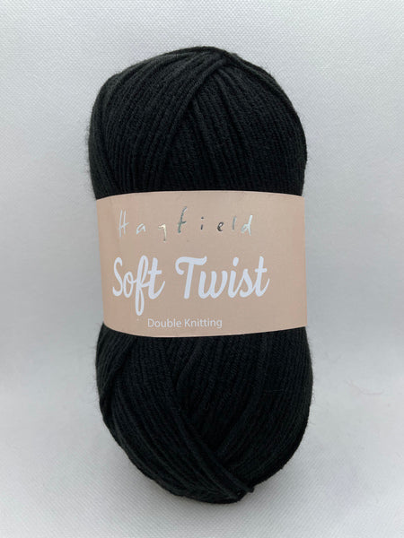 Hayfield Soft Twist DK Yarn 100g - Black 0263