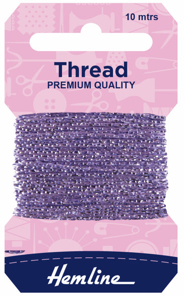 Glitter Thread 10m Lilac - H1002/22