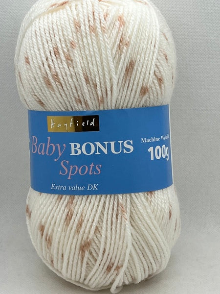 Hayfield Baby Bonus Spots DK Baby Yarn 100g - Blossom 0204