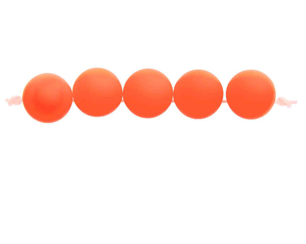 Rico Itoshii Plastic Beads Neon Orange - 600189