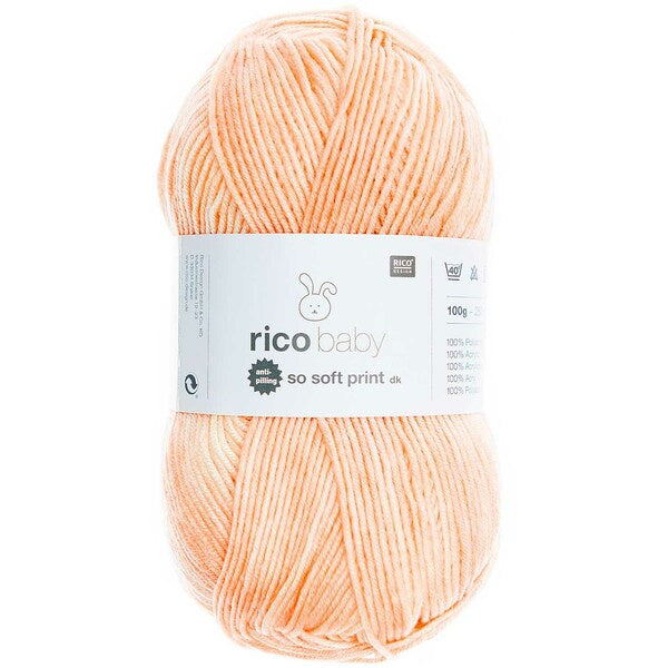 Rico Baby So Soft Print DK Baby Yarn 100g - Apricot 014
