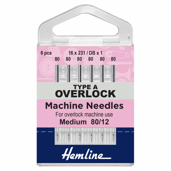 Overlock/Serger Machine Needles Type A 80/12 - H107.A