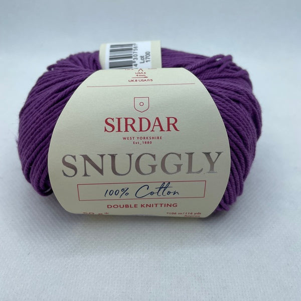 Sirdar Snuggly 100% Cotton DK Baby Yarn 50g - Purple 756 (Discontinued)