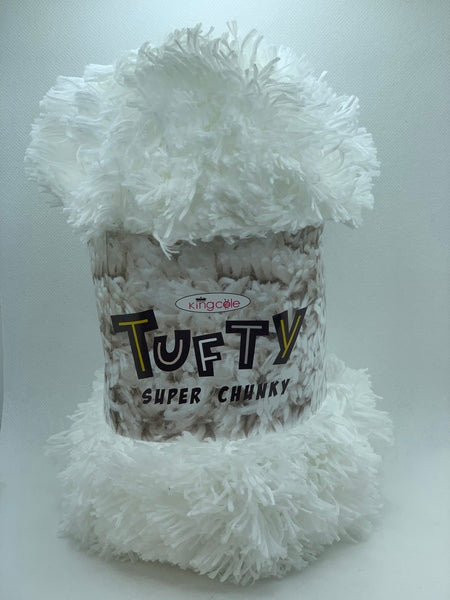 King Cole Tufty Super Chunky Yarn 200g - White 2791