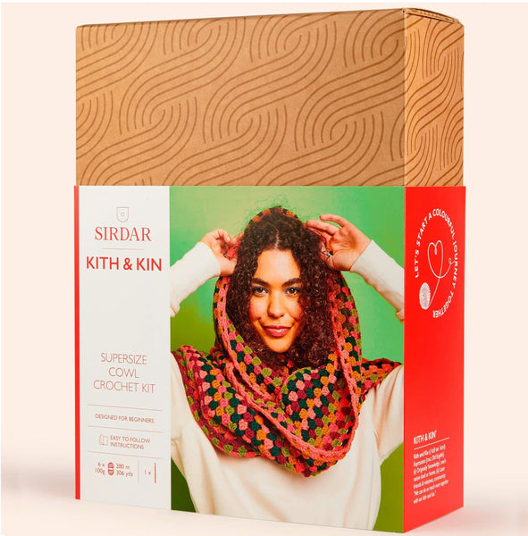 Kit Tricot Débutant Sirdar Kith & Kin - Couverture Patchwork Facile à Réaliser