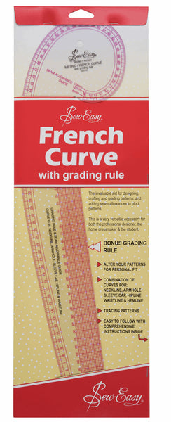 Sew Easy French Curve With Grading Rule (Metric) - NL4199