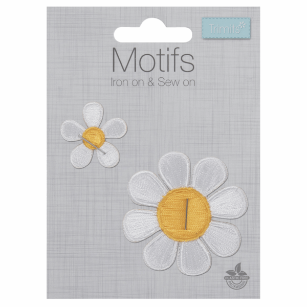 Motif - Big and Small White Daisies - CFM2\019