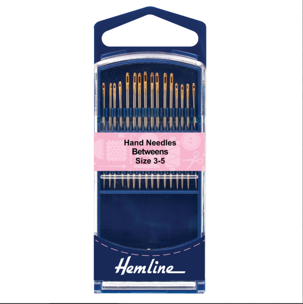 Hemline Hand Needles Premium Gold Eye Betweens Sizes 3-5 - H281G.35