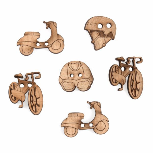 Trimits Buttons Wooden - Transport