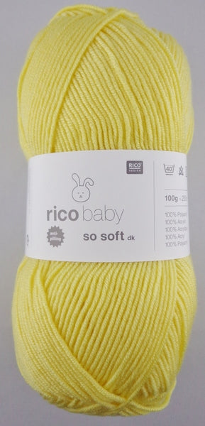 Rico Baby So Soft DK Baby Yarn 100g - Yellow 003 (Discontinued)