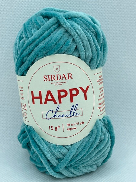 Sirdar Happy Chenille 4 Ply Yarn 15g - Surf's Up 0030