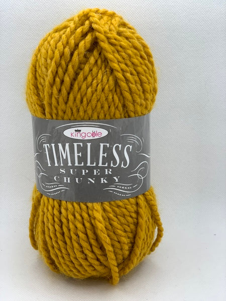 King Cole Timeless Super Chunky Yarn 100g - Mustard 4449 (Discontinued)