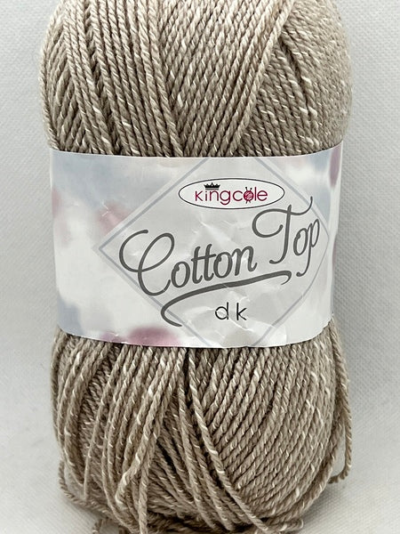 King Cole Cotton Top DK Yarn 100g - Stone 4221