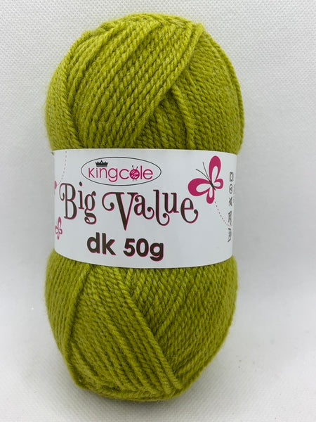 King Cole Big Value DK Yarn 50g - Olive 4091