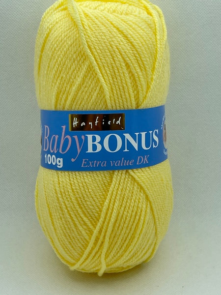 Hayfield Baby Bonus DK Baby Yarn 100g - Baby Yellow 580