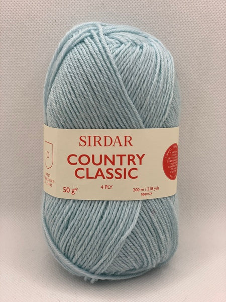 Sirdar Country Classic 4 Ply Yarn 50g - Mint Blue  963
