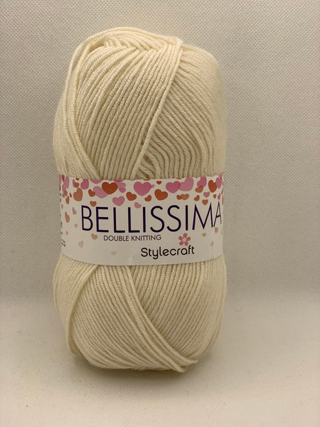 Stylecraft Bellissima DK Yarn 100g - Single Cream 3921