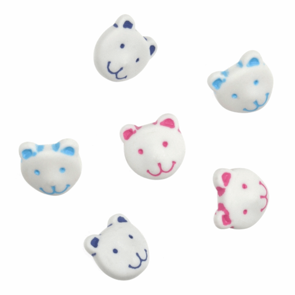 Trimits Buttons Novelty Bear Faces Pack of 6 - B6408/M33